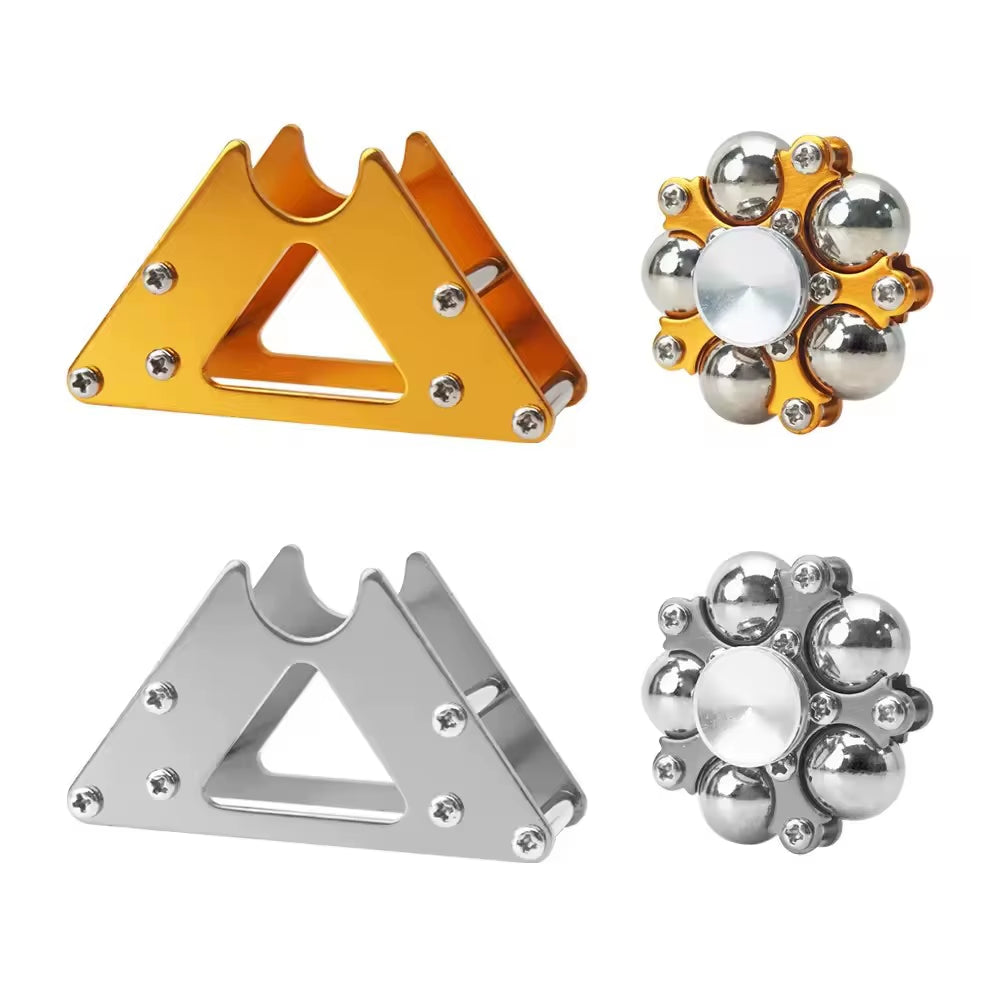 New Creative Cool Fingertip Rotating Metal Car Chain Gear Stress Relief Toy Furniture Decoration Gift for Adults and Teenagers