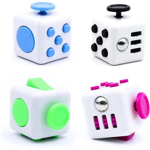 Fidget Stress Relief Dice Colorful Anti-Stress Fingertip Toys for Autism & Anxiety Relief