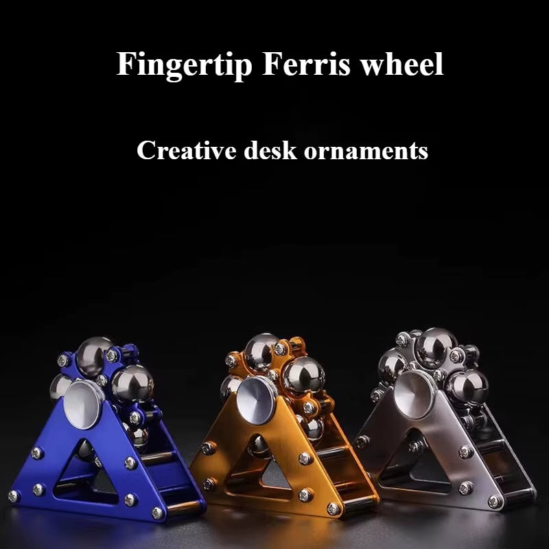 New Creative Cool Fingertip Rotating Metal Car Chain Gear Stress Relief Toy Furniture Decoration Gift for Adults and Teenagers