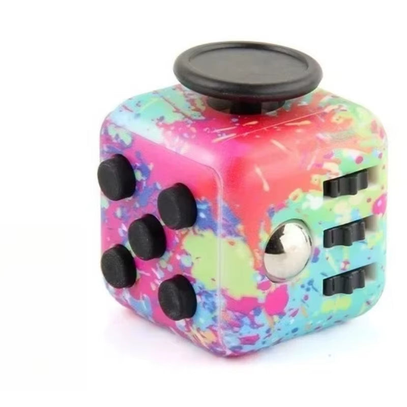 Fidget Stress Relief Dice Colorful Anti-Stress Fingertip Toys for Autism & Anxiety Relief
